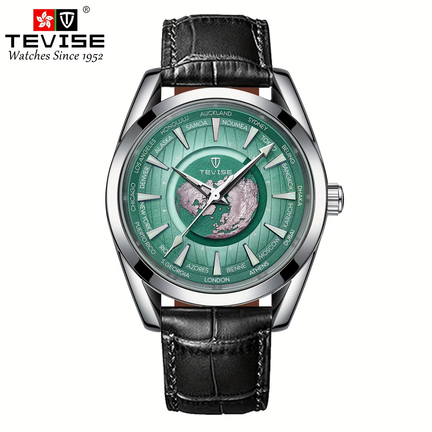 TEVISE – montre mécanique automatique de luxe pour hommes