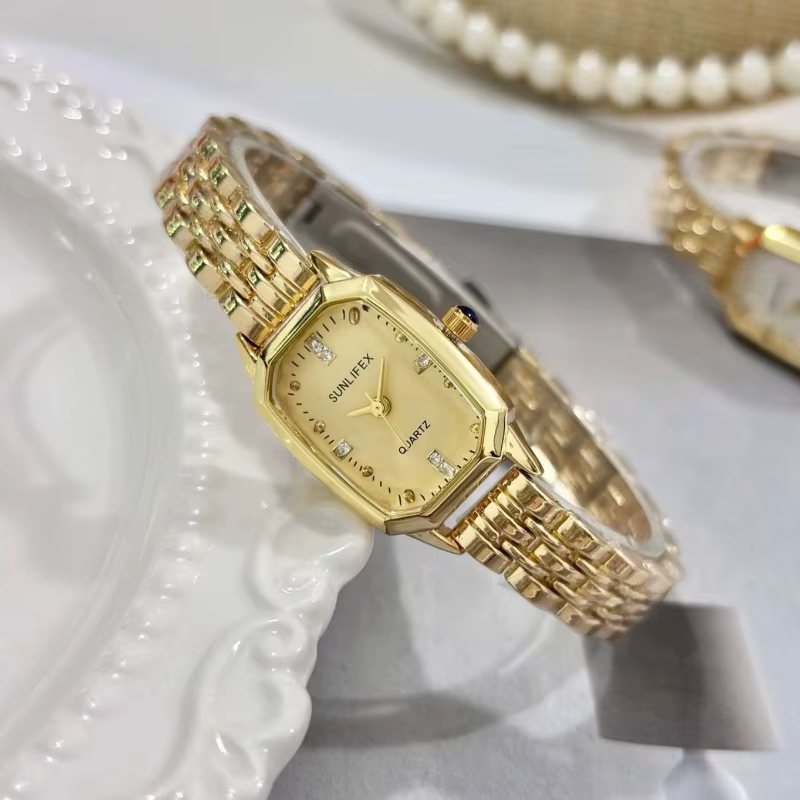 Vente chaude mode femmes minimaliste carré montre à Quartz marque de luxe en acier inoxydable montres horloge cadeau livraison directe Relojes
