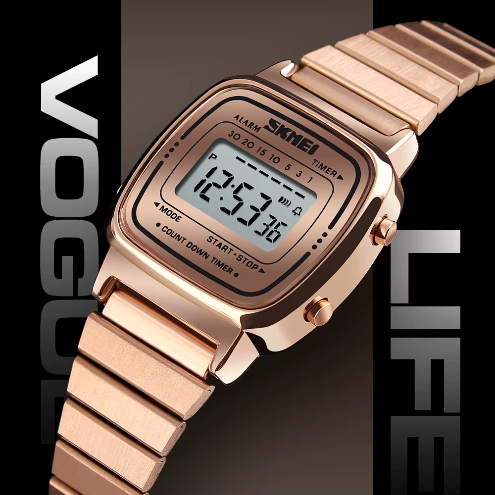 SKMEI 1901 petit cadran montre numérique Relogio Feminino mode Sport