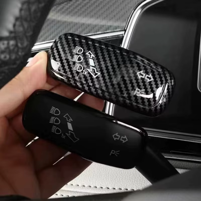 Couvercle de commande de commutateur de phare de volant intérieur, garniture de commutateur d'essuie-glace pour VW Golf 7 7.5 MK7 Golf 8 MK8 Tiguan L