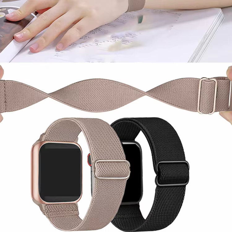 Paquet de 4 boucles élastiques pour bracelet de montre Apple 45mm 44mm 42mm 49mm 38mm 40mm 41mm