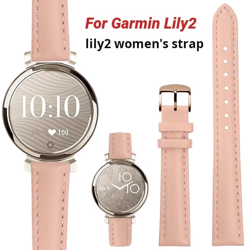 Pour Garmin nouvelle montre Lily2 Bracelet en cuir véritable Lily 2 Smartwatch femmes peau de vache