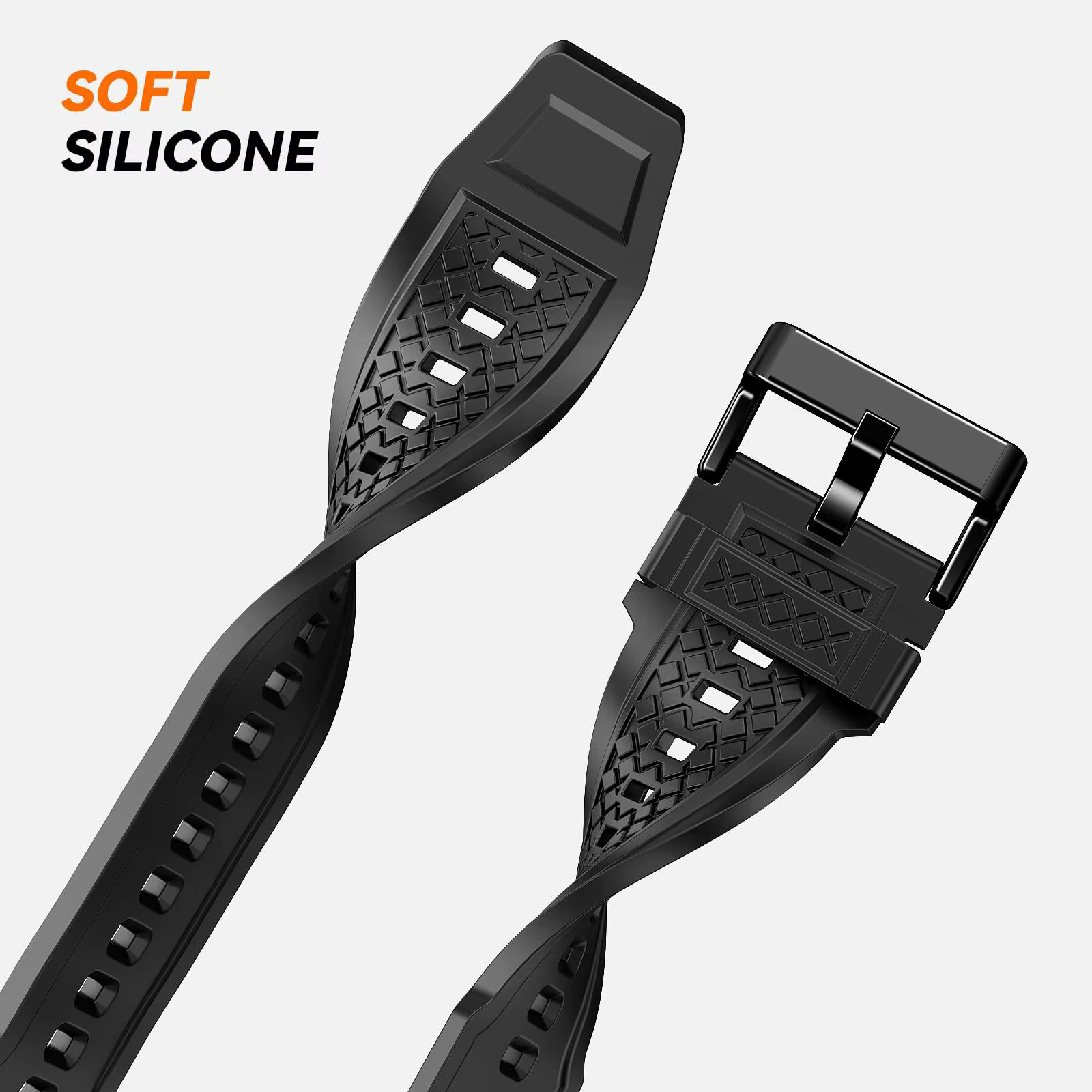 Bracelet pour Samsung Galaxy Watch Ultra 47mm, Bracelet de Sport, coque en acier inoxydable + Bracelet en Silicone TPU pour Galaxy Watch 7 Ultra 47