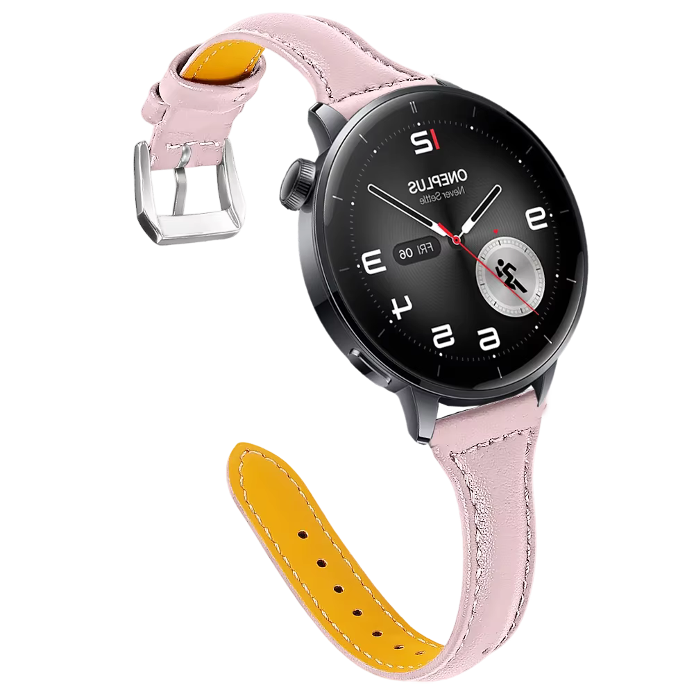 Bracelets en cuir compatibles avec OnePlus Watch 3 43mm