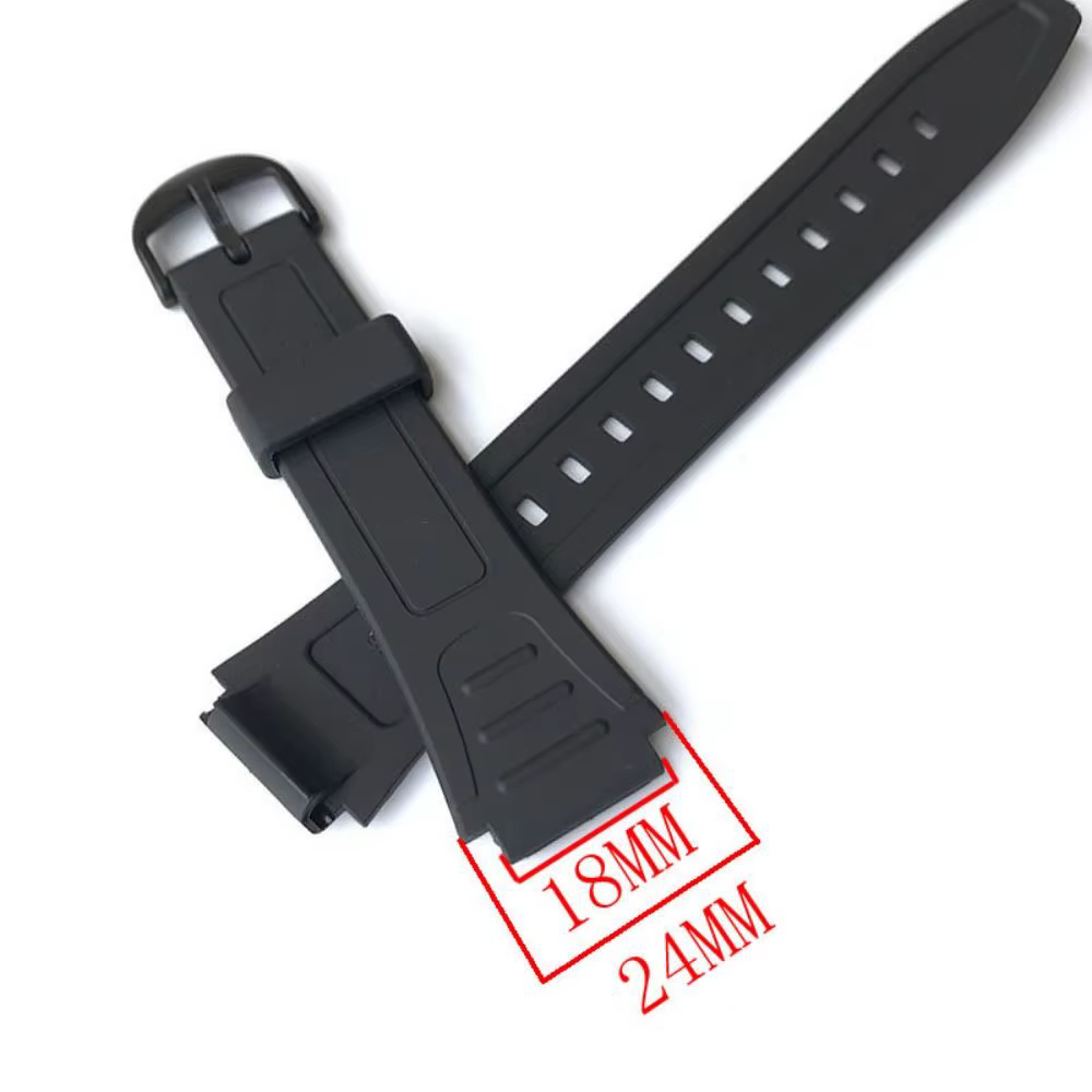 Bracelet de montre en caoutchouc de Silicone pour Casio G Shock W-800H W-217 AQ-S800W, accessoires de montre, Bracelet de sport 18MM