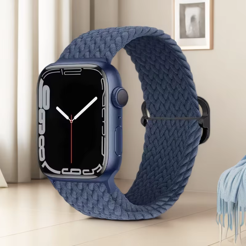 Bracelet en nylon tissé respirant et doux pour Apple IWatch Series 11 10 9 8 7 6 5 4 SE 40/41/42/44/45/46mm