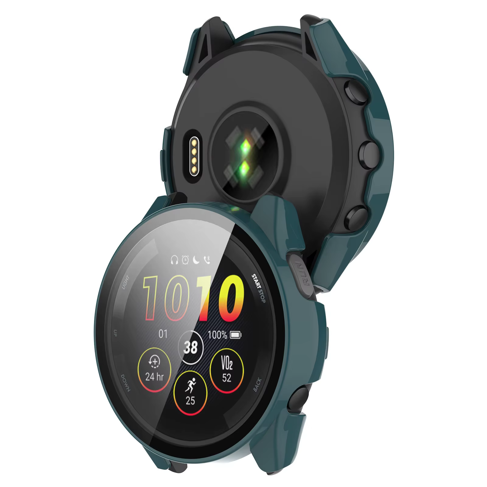Boîtier de montre housse de protection pour Garmin Forerunner 255 265 255S 265S cadre PC dur verre couverture complète coque accessoires