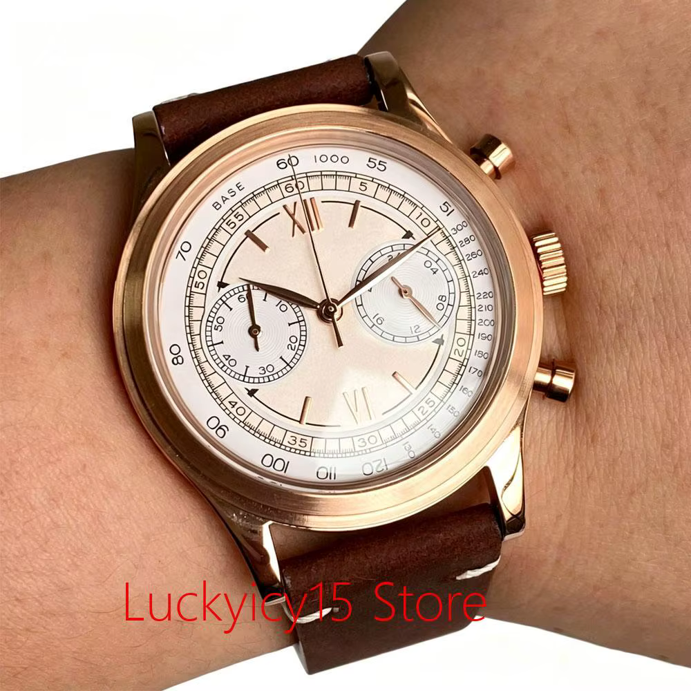 Montre Vintage en or Rose pour hommes