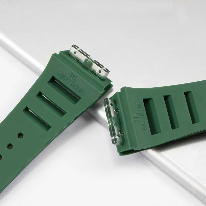 Nouveau bracelet de montre en caoutchouc rouge