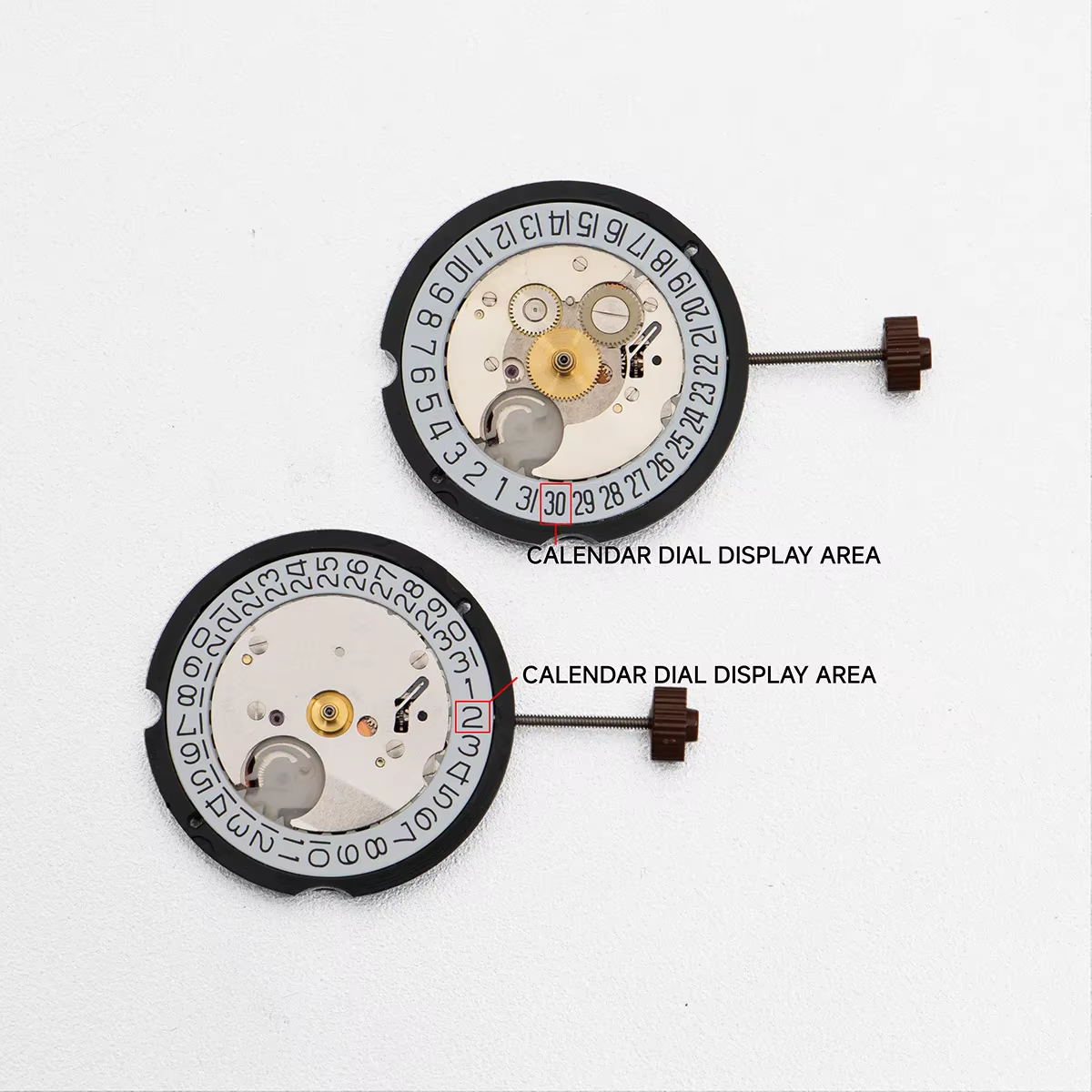 Mouvement de montre RONDA 515 suisse à quartz 3 aiguilles avec date