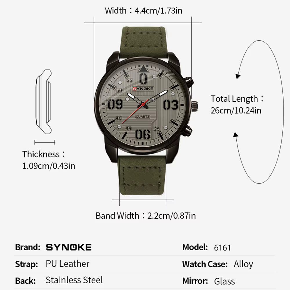 Montre à la mode pour hommes