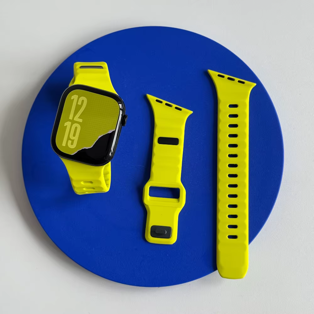 Bracelet de sport en silicone pour Apple Watch Ultra 49mm 40mm 41mm 44mm 45mm 46mm