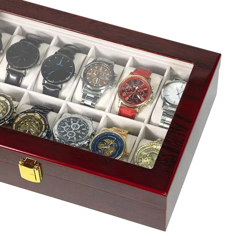 Boîte de montre en bois