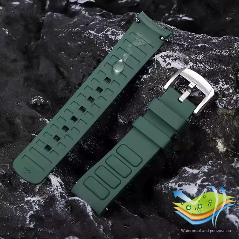 Bracelet de montre en caoutchouc pour Mido M049 Multifort TV