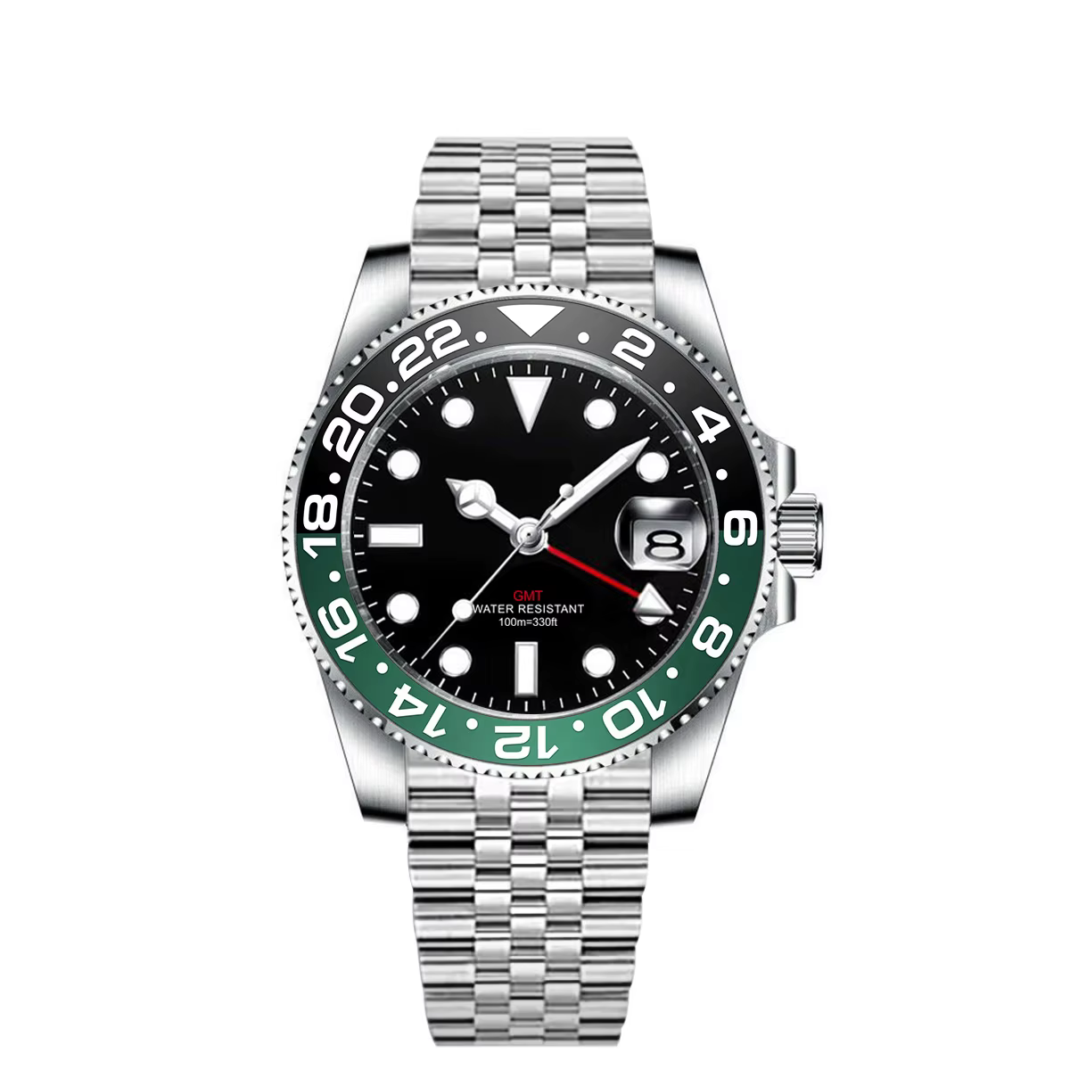 Montre GMT de luxe personnalisée