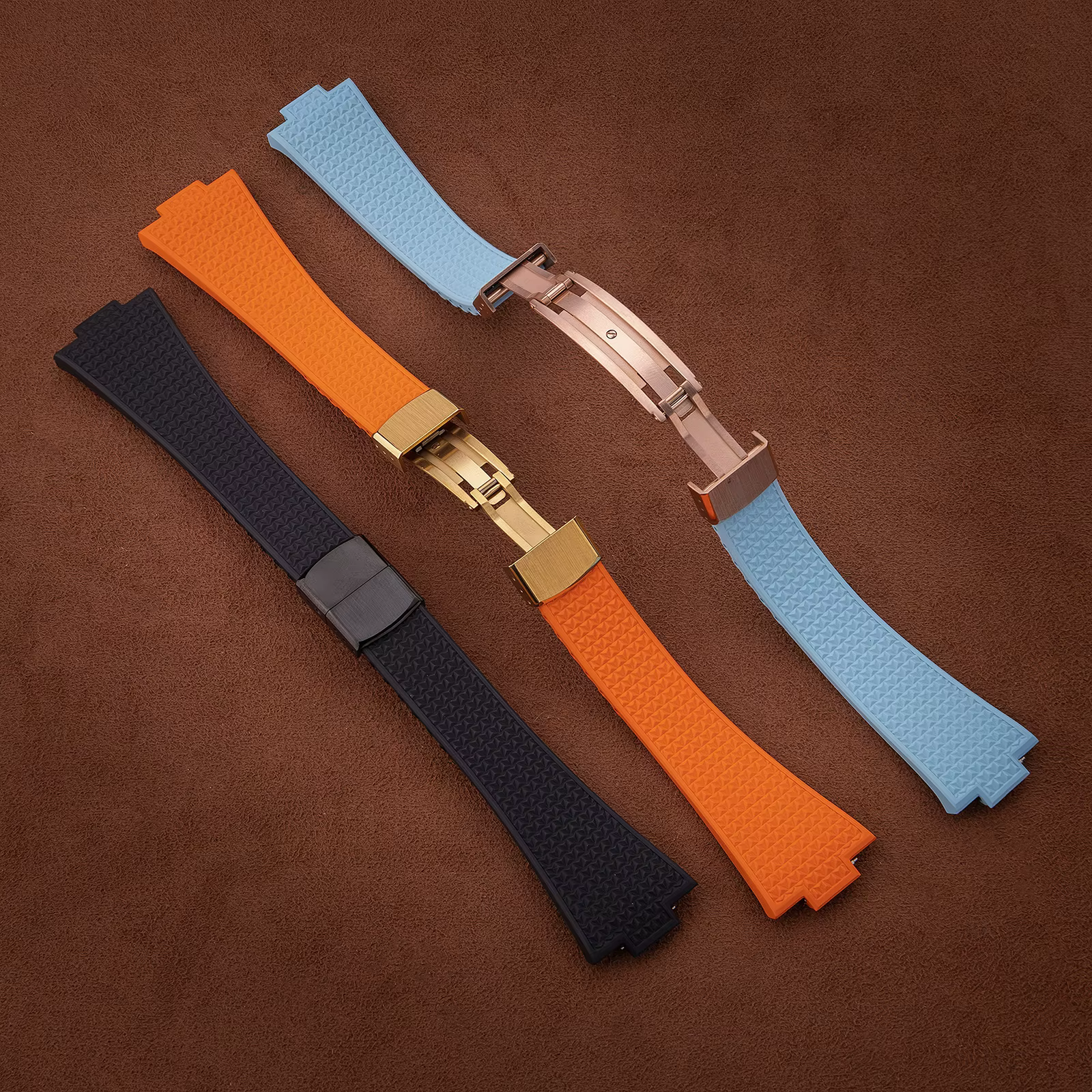 CTS bracelet en caoutchouc pour montres TISSOT PRX Powermatic 35mm 40mm 11mm 12mm boucle à ressort à dégagement rapide bracelets de montre FKM noir marine