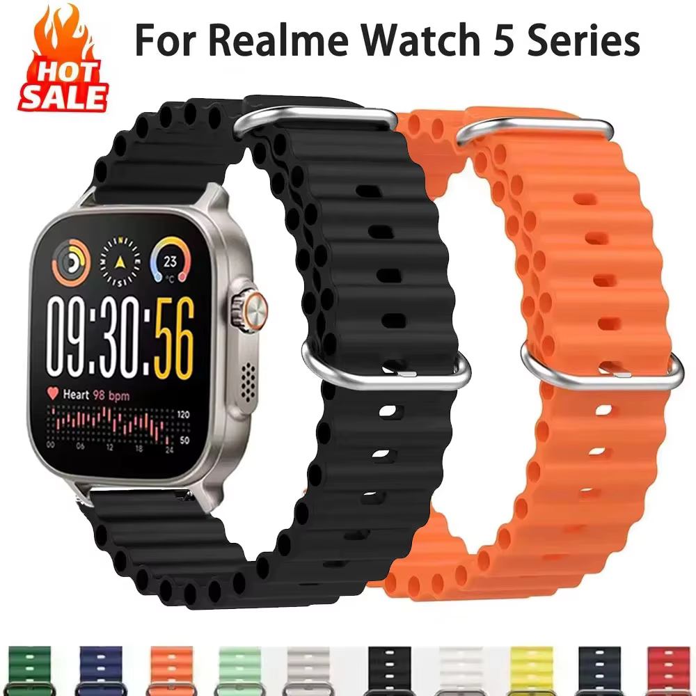 Bracelet en silicone Ocean pour Realme Watch 5