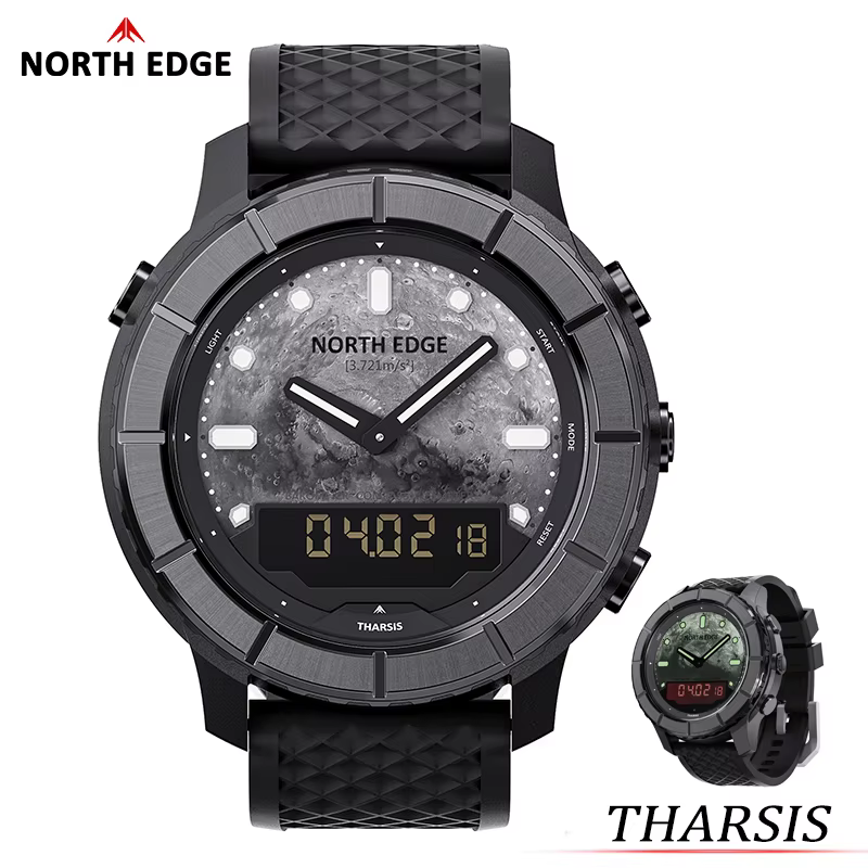 NORTH EDGE 2026 THARSIS Montre pour homme en fibre de carbone