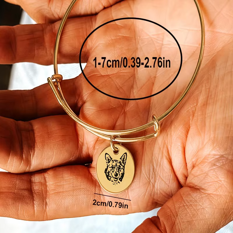 Bracelet personnalisé avec avatar d'animal de compagnie