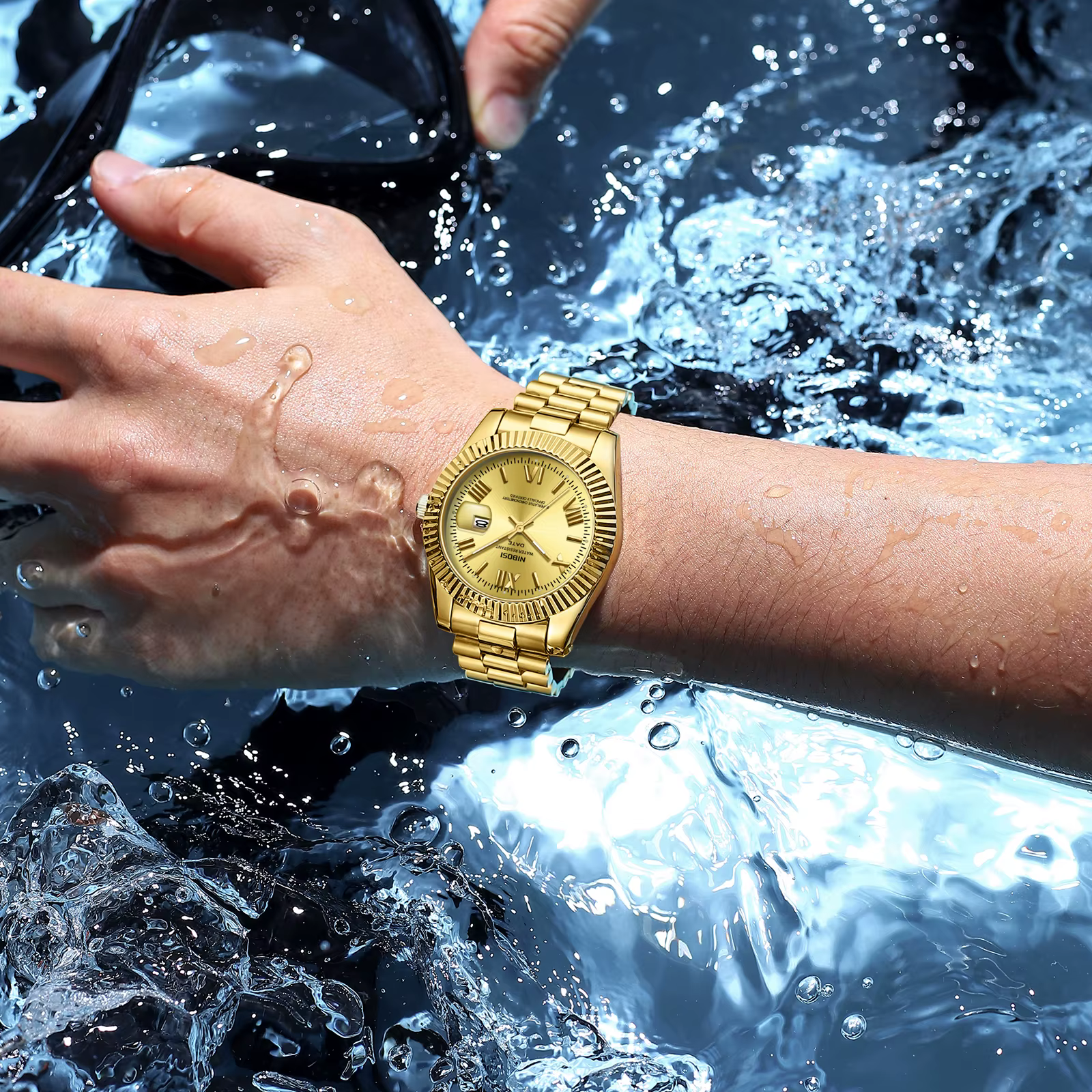 NIBOSI montre classique hommes haut de gamme de luxe