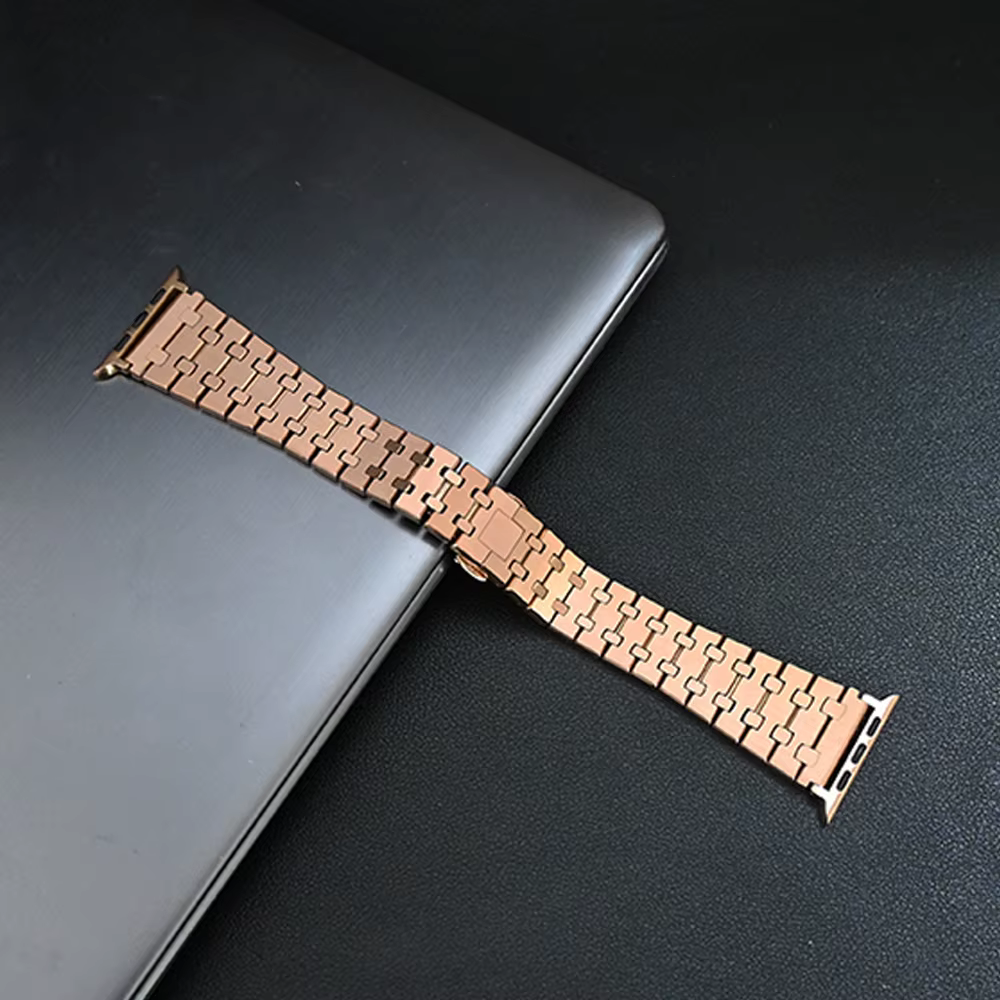 Bracelet en acier inoxydable pour Bracelet de montre Apple Ultra 2 49mm 46mm 45 44mm 41 40 44 38mm Bracelet en métal de luxe IWatch 10 9 8 7 6 SE 5