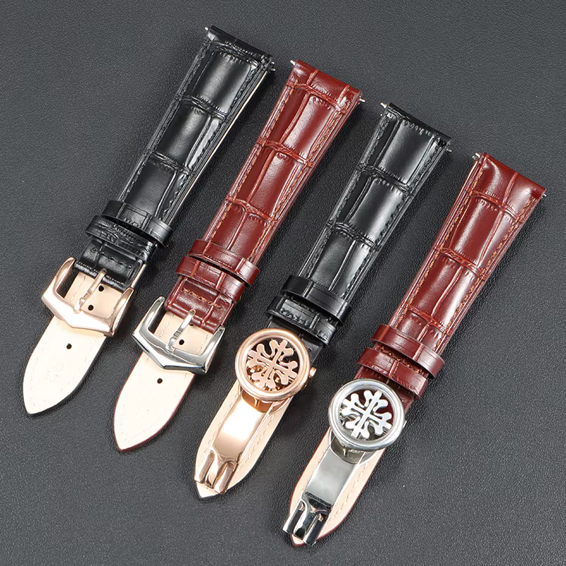 Shengmeirui pour Patek Philippe bracelet de remplacement 5227G 5146R 6140G 5002P ZENITH peau de vache