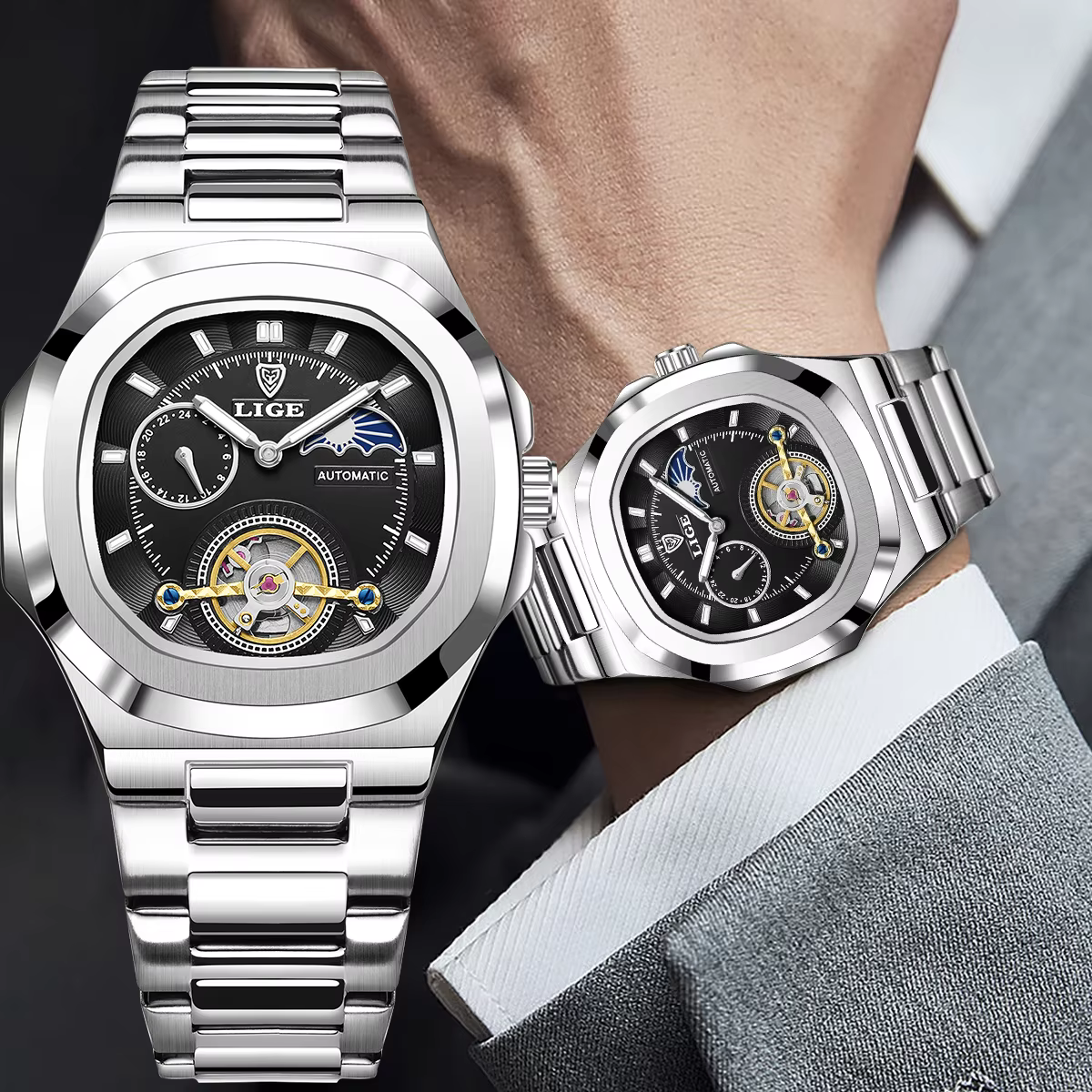 Montre LIGE pour homme