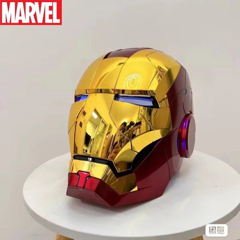 Nouveau en stock : Casque Iron Man Mk5 Marvel Avengers 1/1, jouet de collection électrique à ouverture et fermeture automatiques, activé par la voix, cadeau idéal