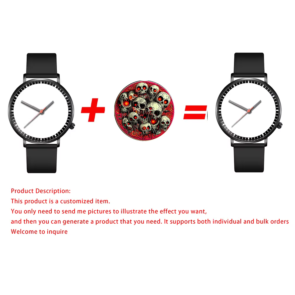 Montre personnalisée en quartz avec photo