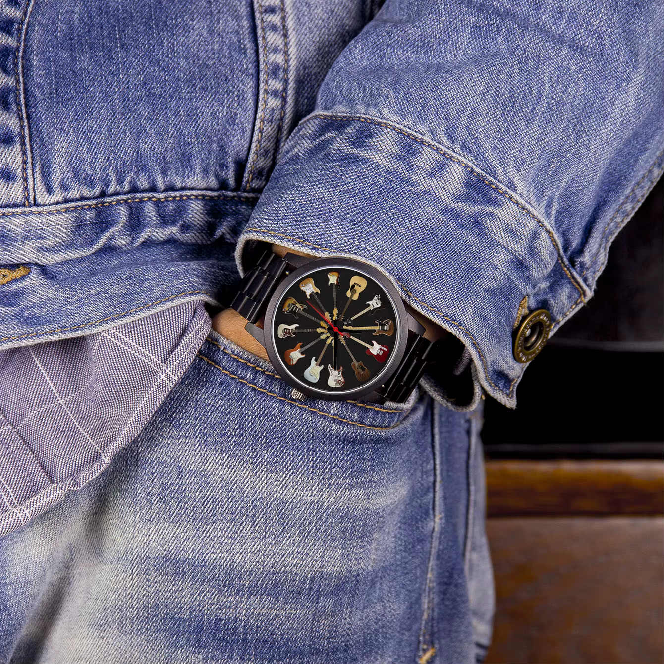 JEChronograph-Montre-bracelet personnalisée pour homme