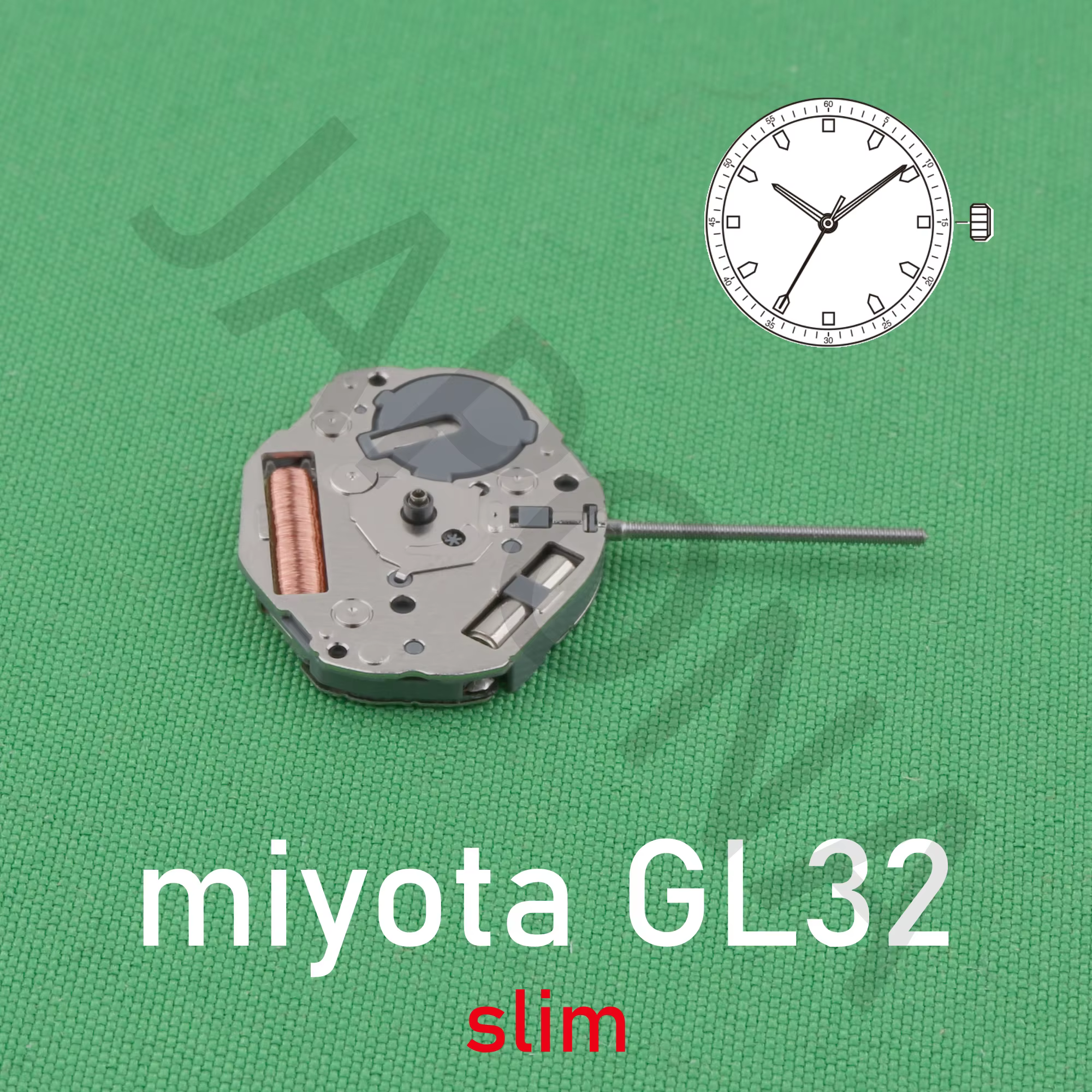 Mouvement GL32 mouvement japonais MIYOTA GL32 mouvement mince
