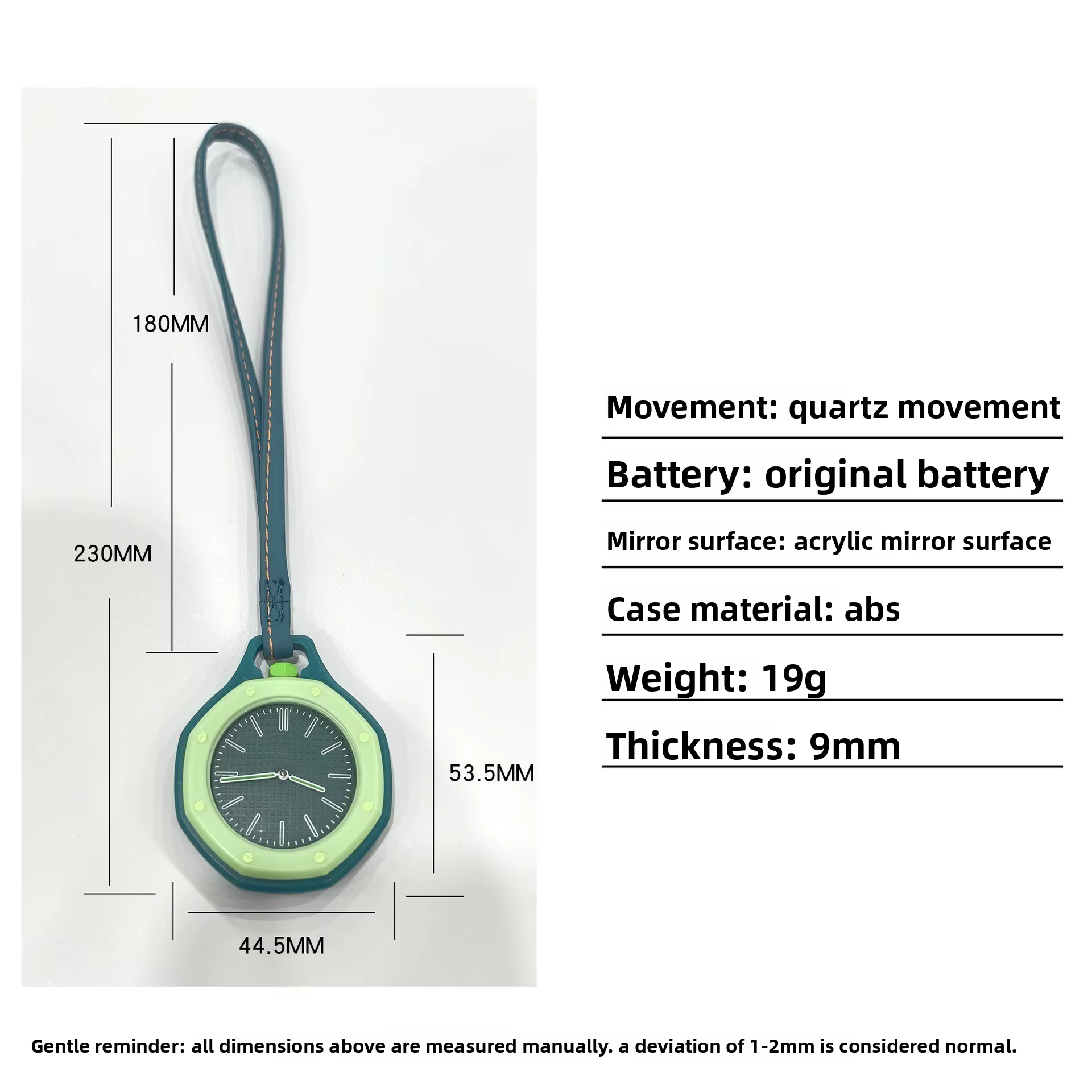 Montre à quartz sans logo pour homme