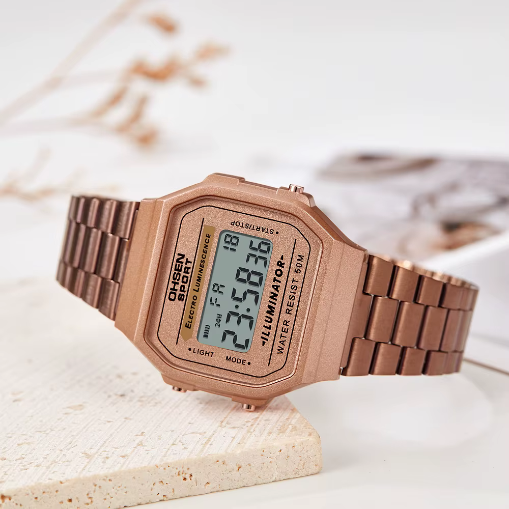 Montre numérique pour femmes OHSEN