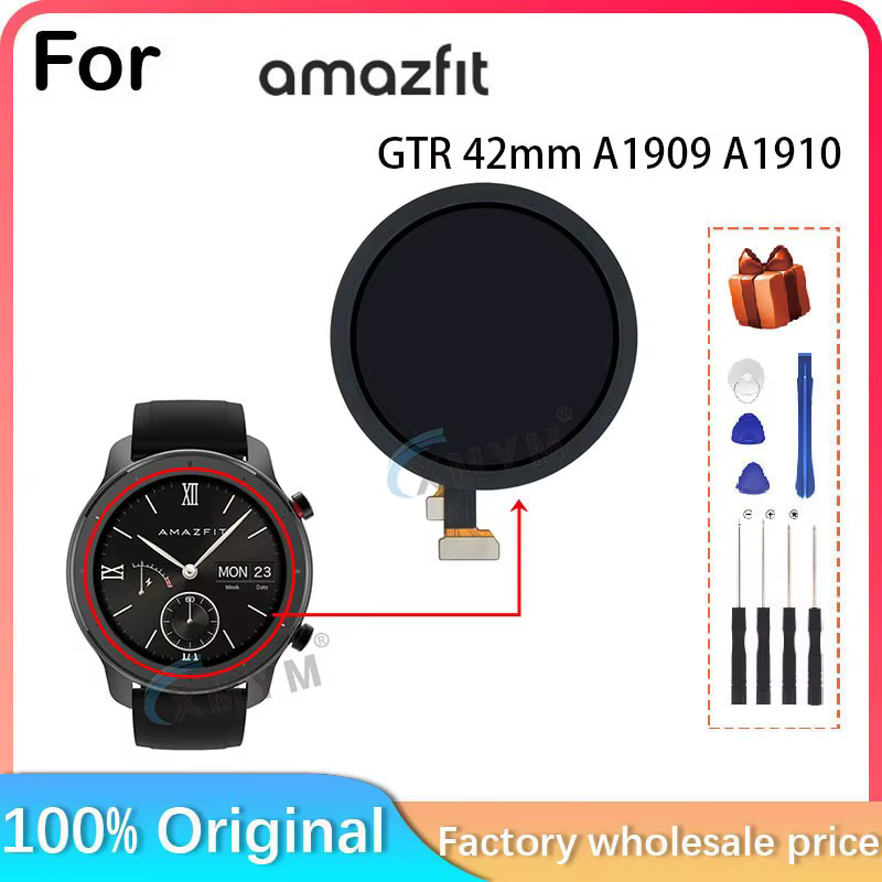 Écran tactile LCD Amoled pour montre connectée Amazfit GTR, 42mm, A1909, A1910