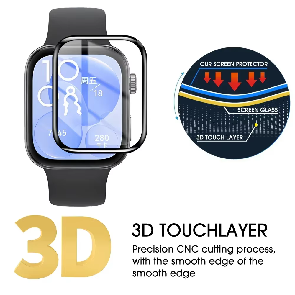 Film incurvé 9D pour montre connectée Huawei fit4 fit5