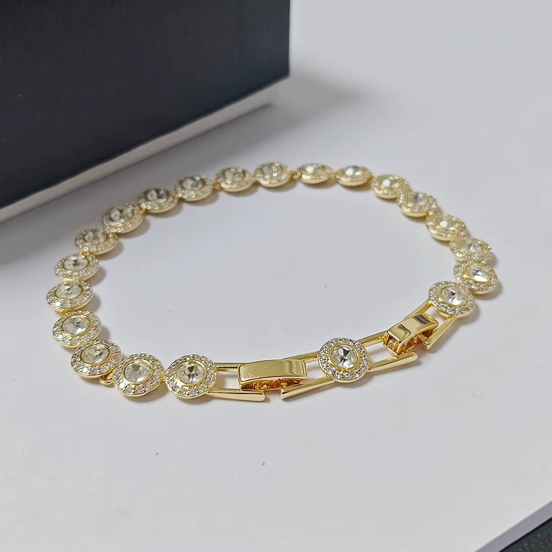 Bracelet tennis rond de luxe tendance pour hommes et femmes. Accessoires de bijoux de mode pour les soirées.