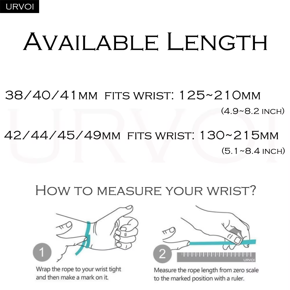 URVOI N Sport boucle pour Apple Watch série 11 10 9 8 7 6 SE