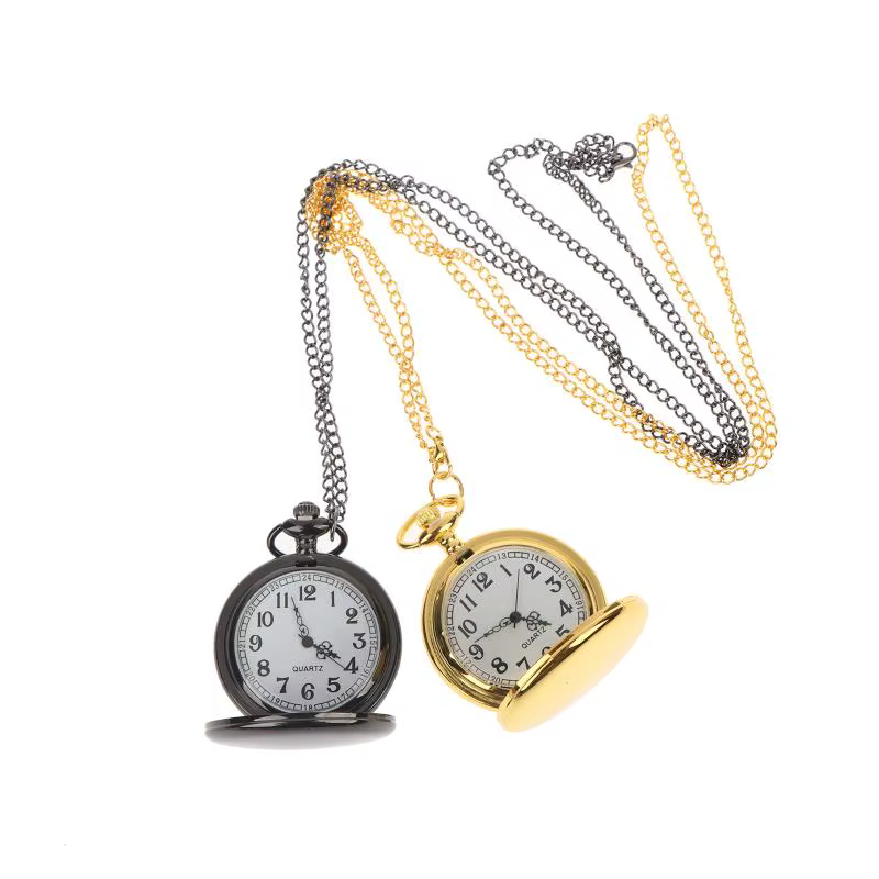 ☺ Montre de poche rétro classique à cadran numérique simple