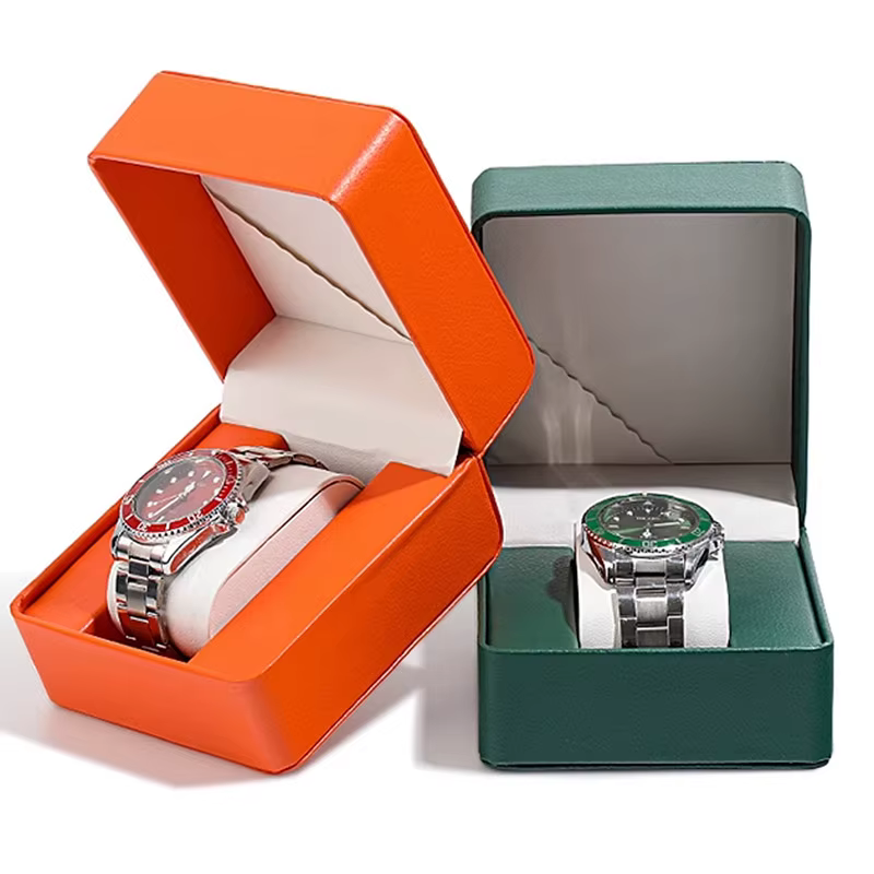 Boîte de rangement de montre en PU