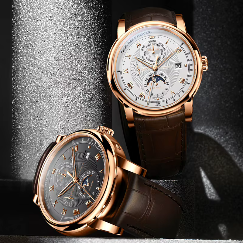 LOBINSettlement-Montre mécanique automatique pour homme