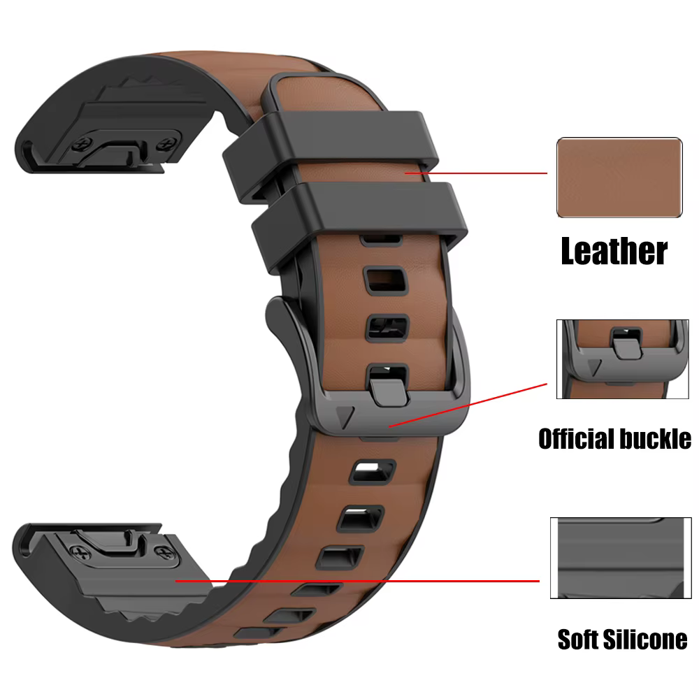 Bracelet de montre 22 26MM pour Garmin Fenix 8 Pro E 5 5X 6 7 7X Pro/Tactix 8/EPIX Gen 2