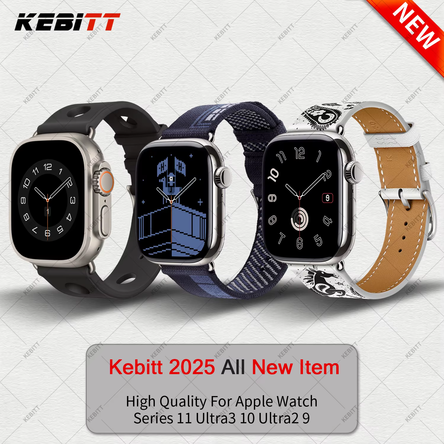 Nouveaux bracelets Kebitt Single Tour pour Apple Watch Ultra 3 2 Series 11 10 9 8 7 6 5