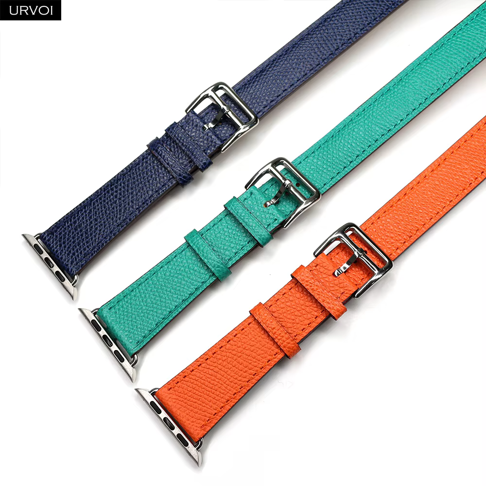 URVOI Double Tour pour Apple Watch band série 11 10 9 8 SE bracelet pour iwatch ceinture extra-longue