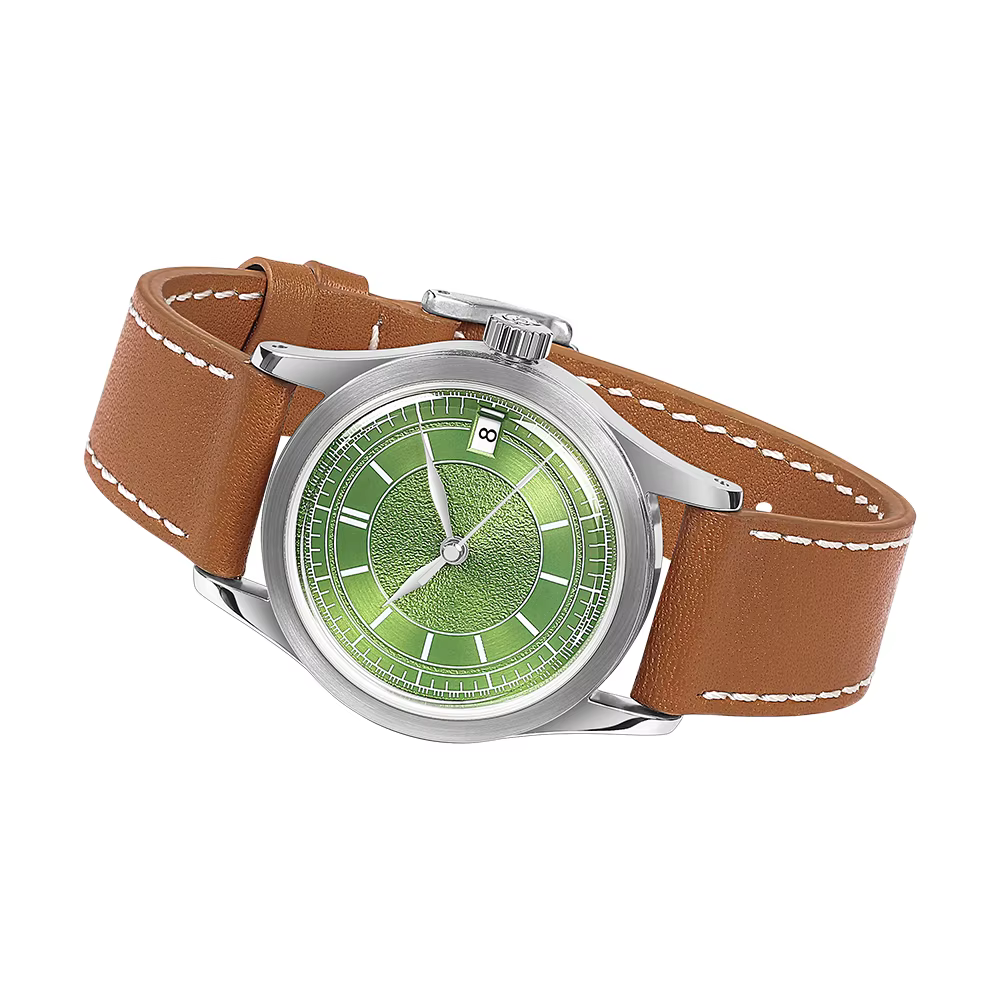 Boderry-Montre mécanique automatique vintage pour homme