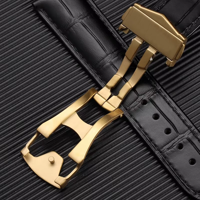 Bracelet DE montre en cuir véritable