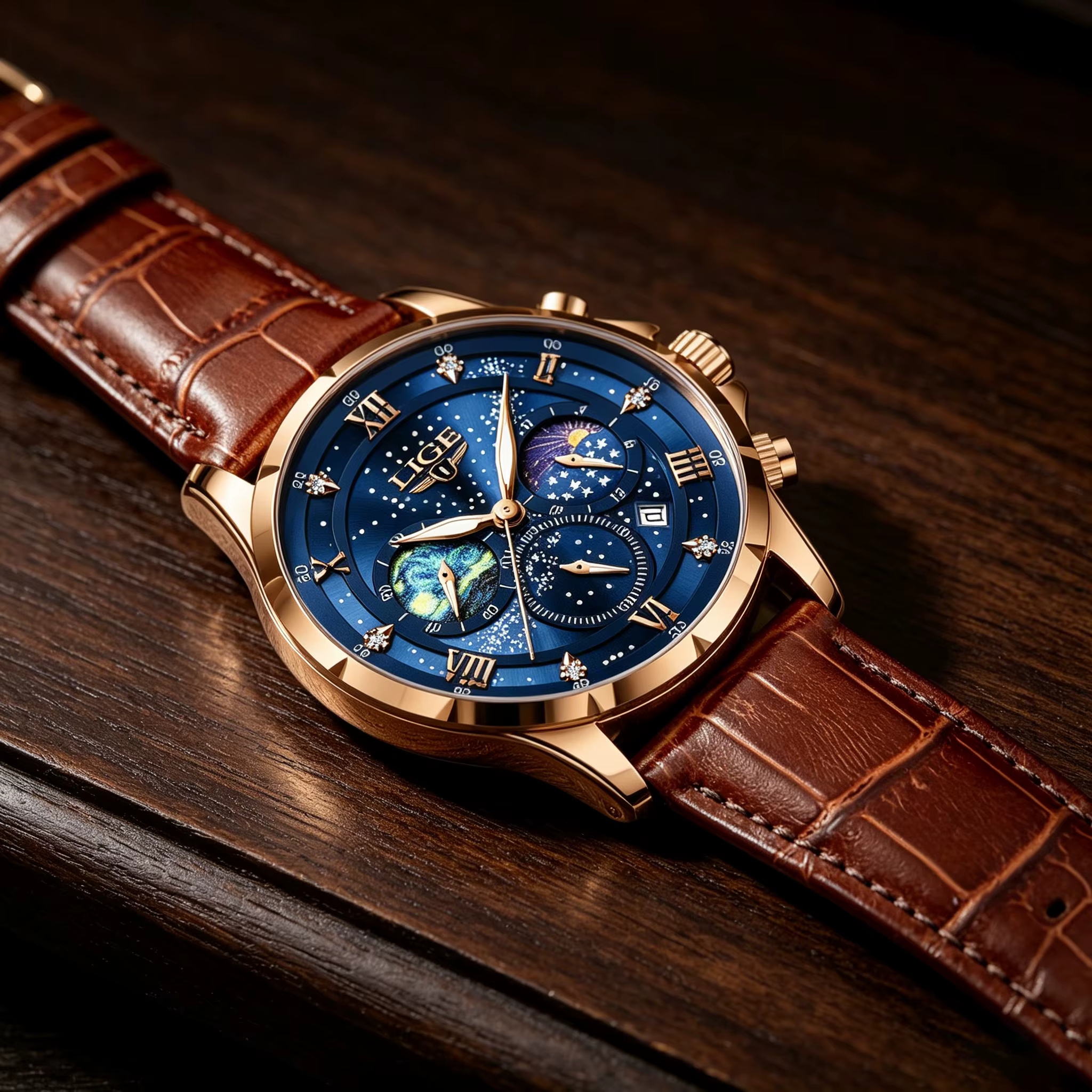 Montres créatives pour hommes LIGE