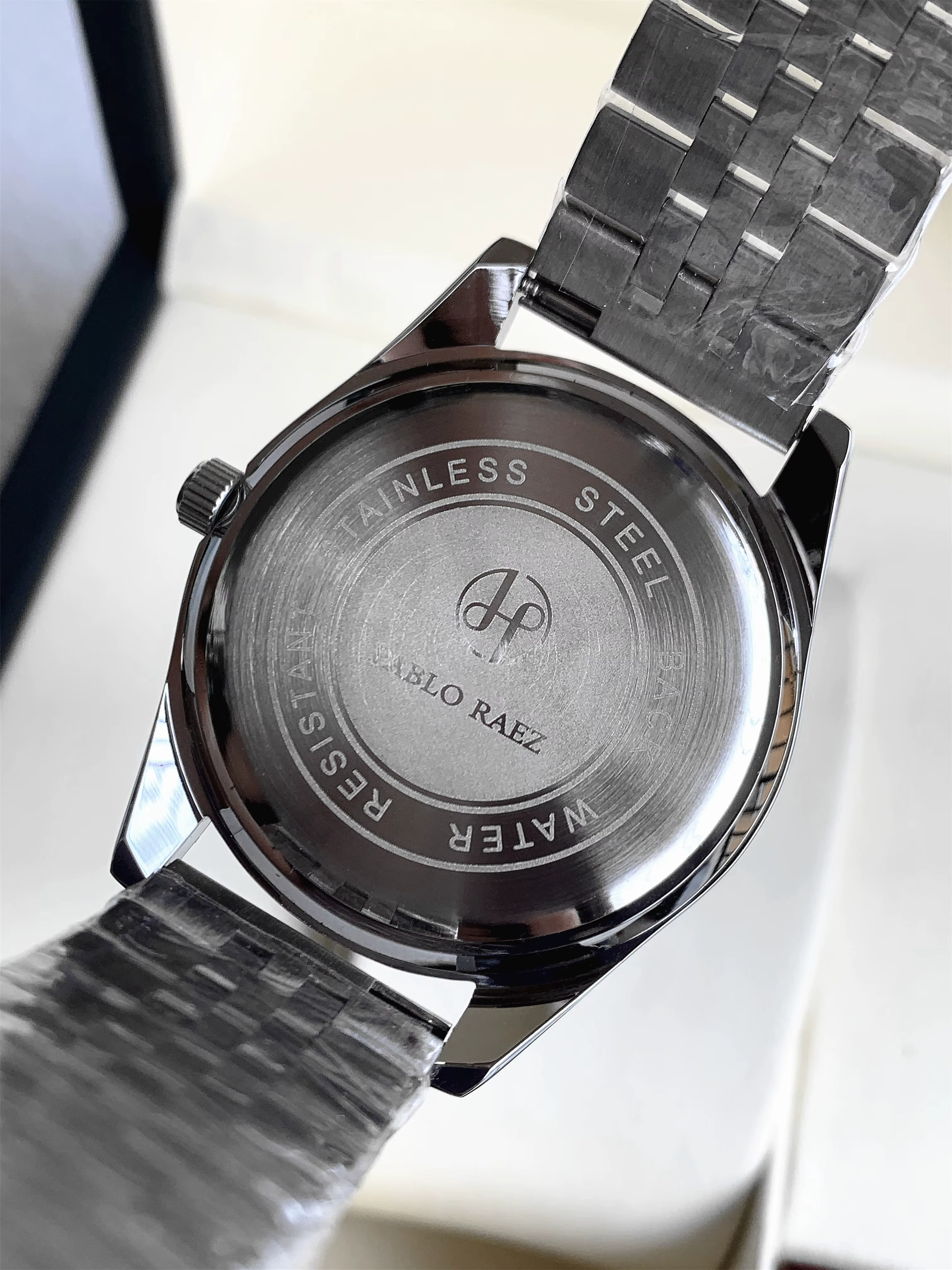PABLO RAEZ élégant homme argent montre-bracelet lumineux SUS304 acier haute qualité montre de luxe étanche mode horloge hombre Reloj