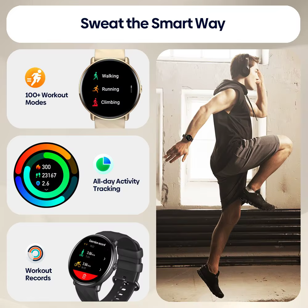 Zeblaze GTR 3 Pro Voix Appelant Montre Intelligente AMOLED Affichage 316L En Acier Inoxydable Fitness Smartwatch Pour Les Femmes