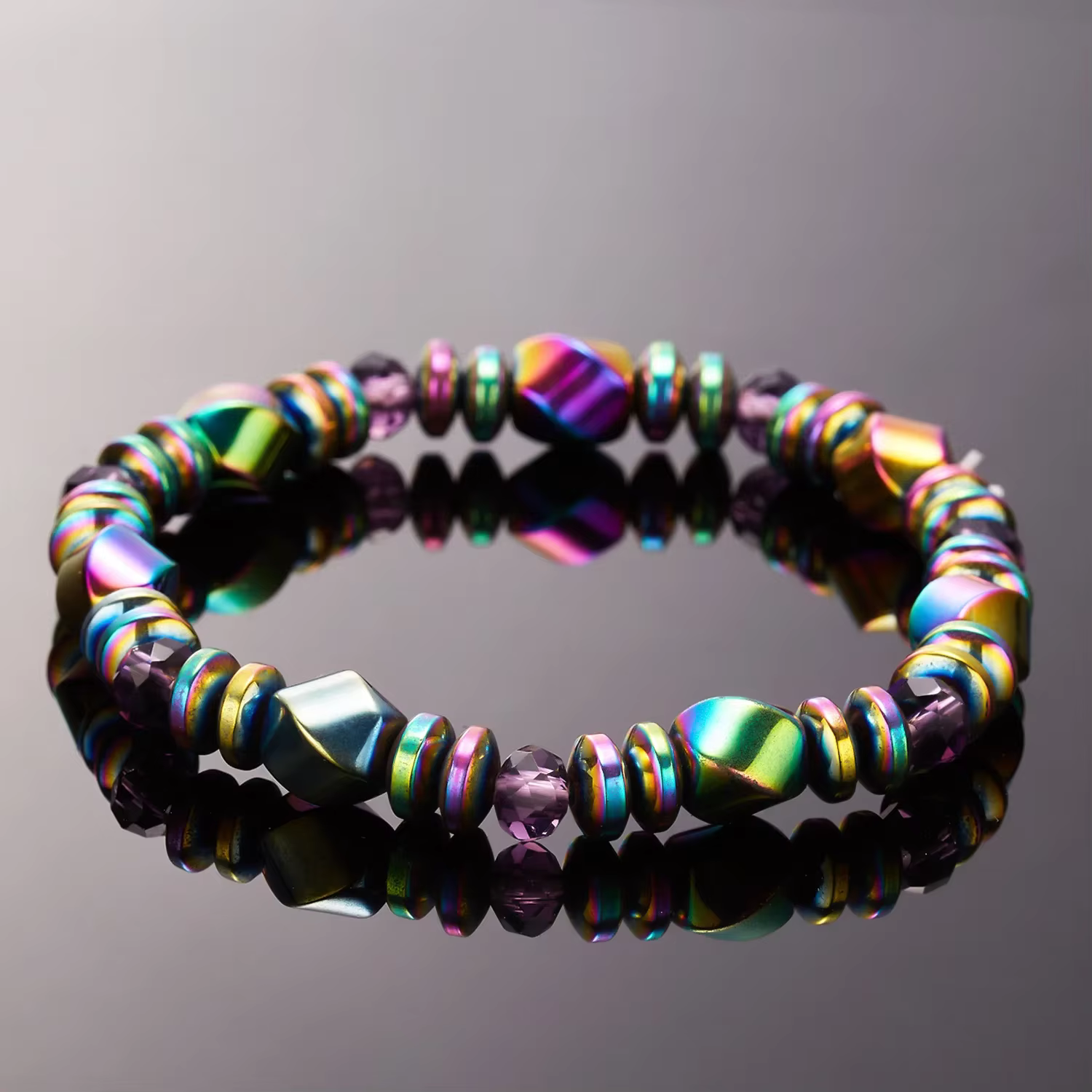 Bracelet d'énergie magnétique coloré pour homme