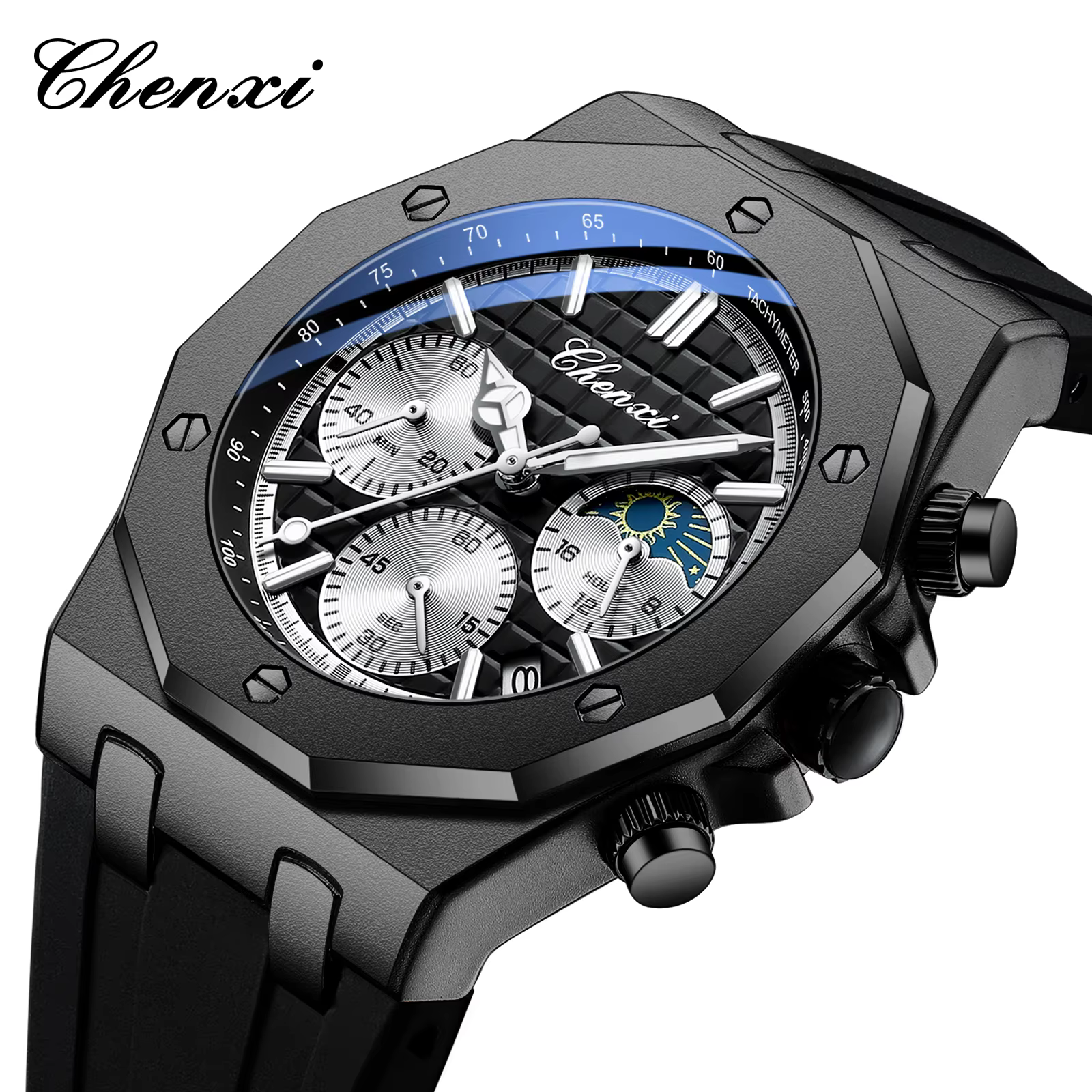 CHENXI Top marque montres de luxe pour hommes chronographe multifonctionnel Quartz
